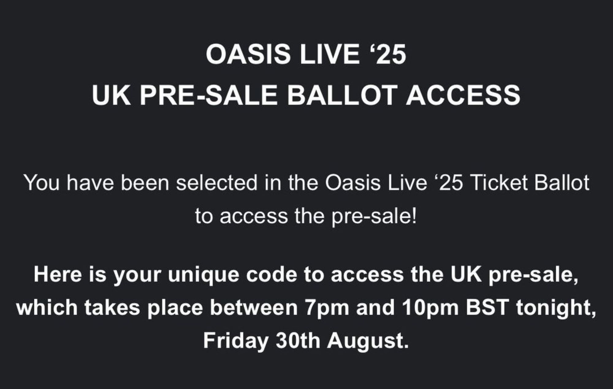 Oasis '25 Ballot Closes