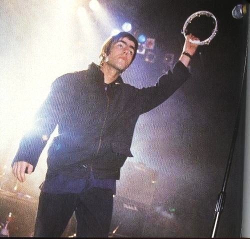 Liam threw a tambourine at Noel